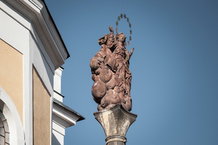 Mariánský sloup z dílny žáků M. Brauna